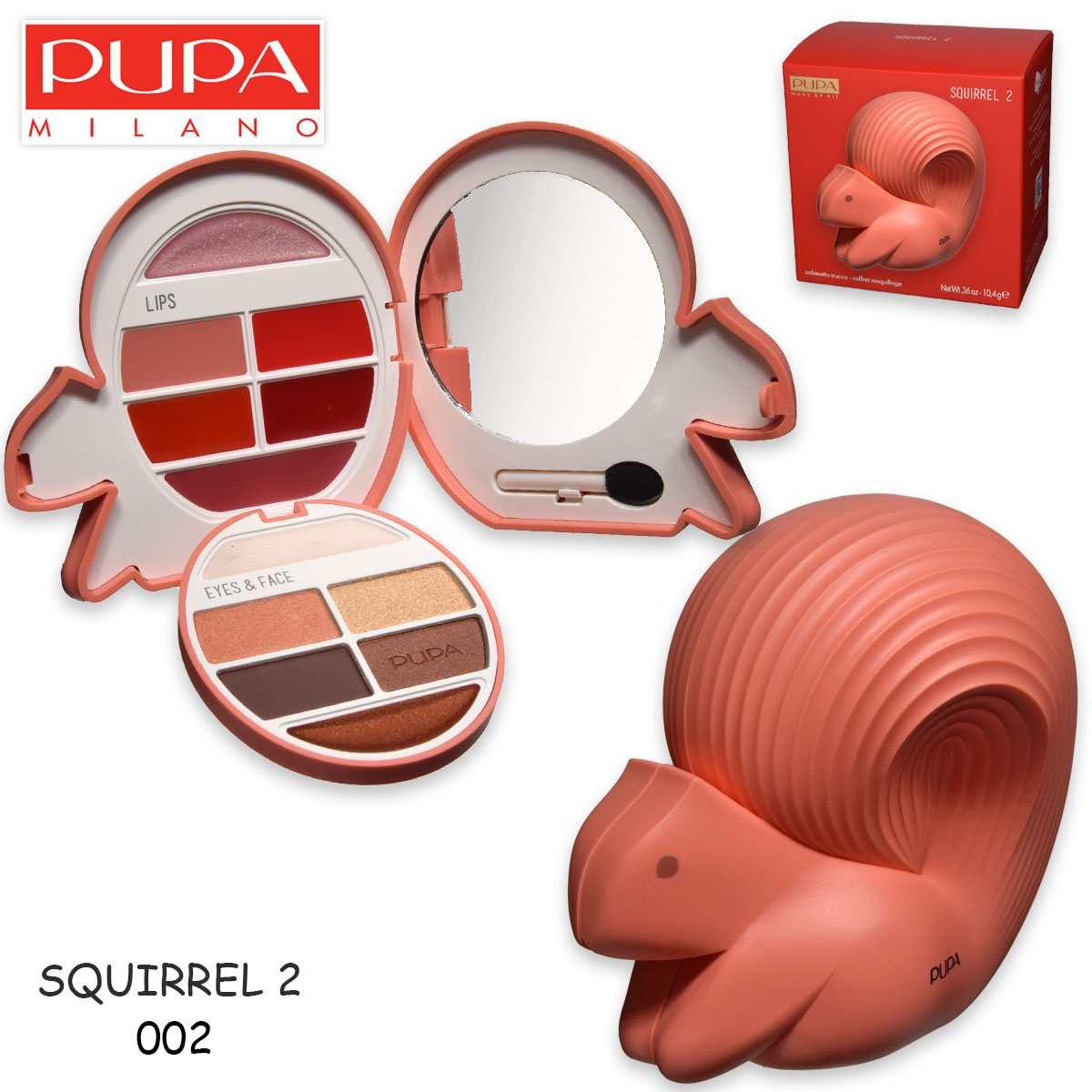 Pupa Squirrel 2 Make Up Set 010264A002 грим палитра за очи и устни 10.4g