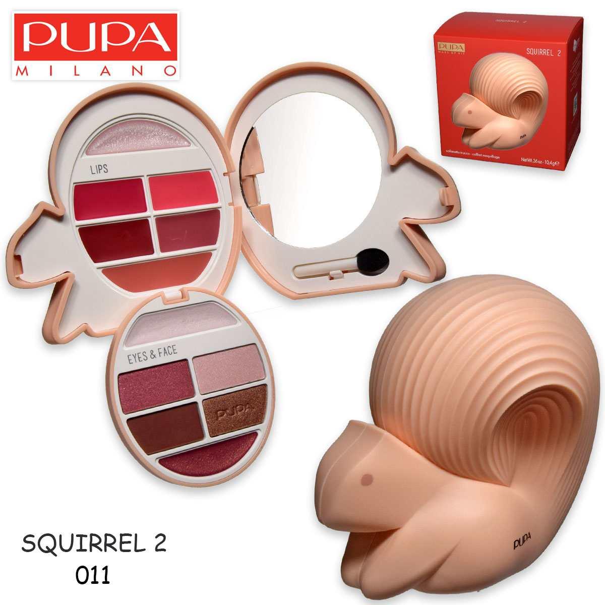 Pupa Squirrel 2 Make Up Set 010264A011 грим палитра за очи и устни 10.4g