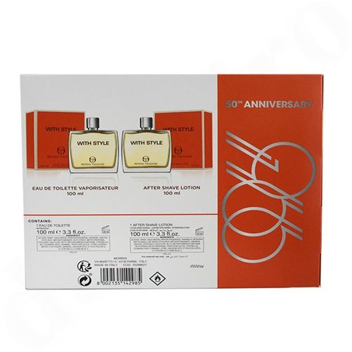 Sergio Tacchini With Style EDT Spray 100ml + After Shave Lotion 100ml комплект за мъже