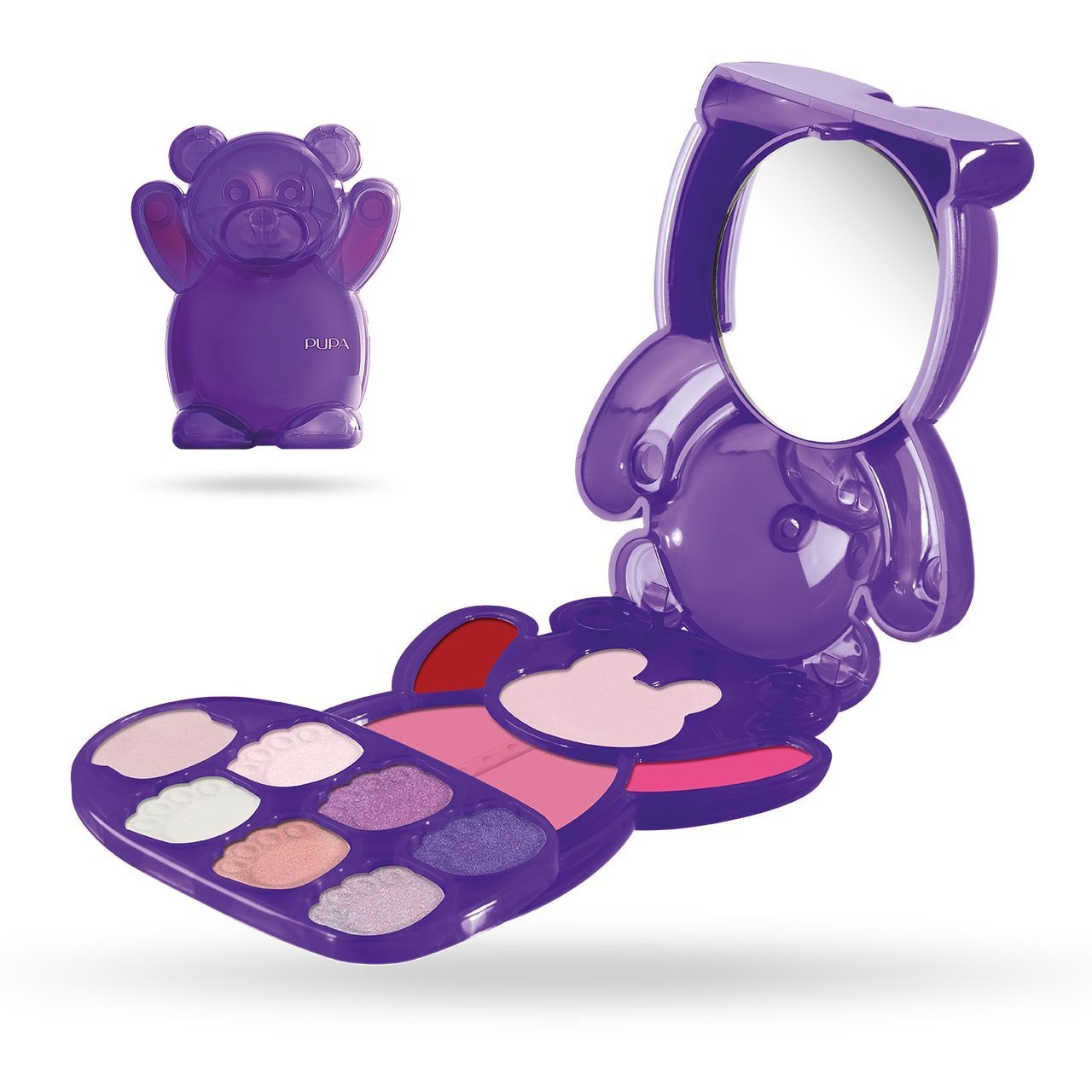 Pupa HAPPY BEAR 010280A001 Violet грим палитра за лице очи и устни