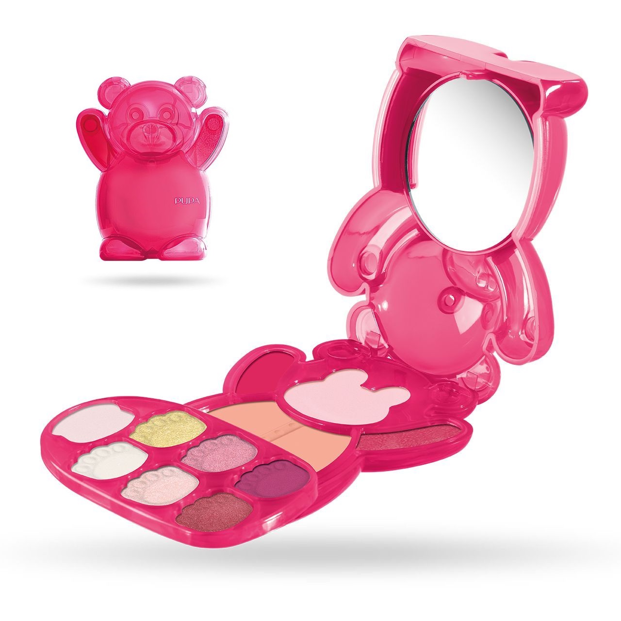 Pupa HAPPY BEAR 010280A002 Fuchsia грим палитра за лице очи и устни