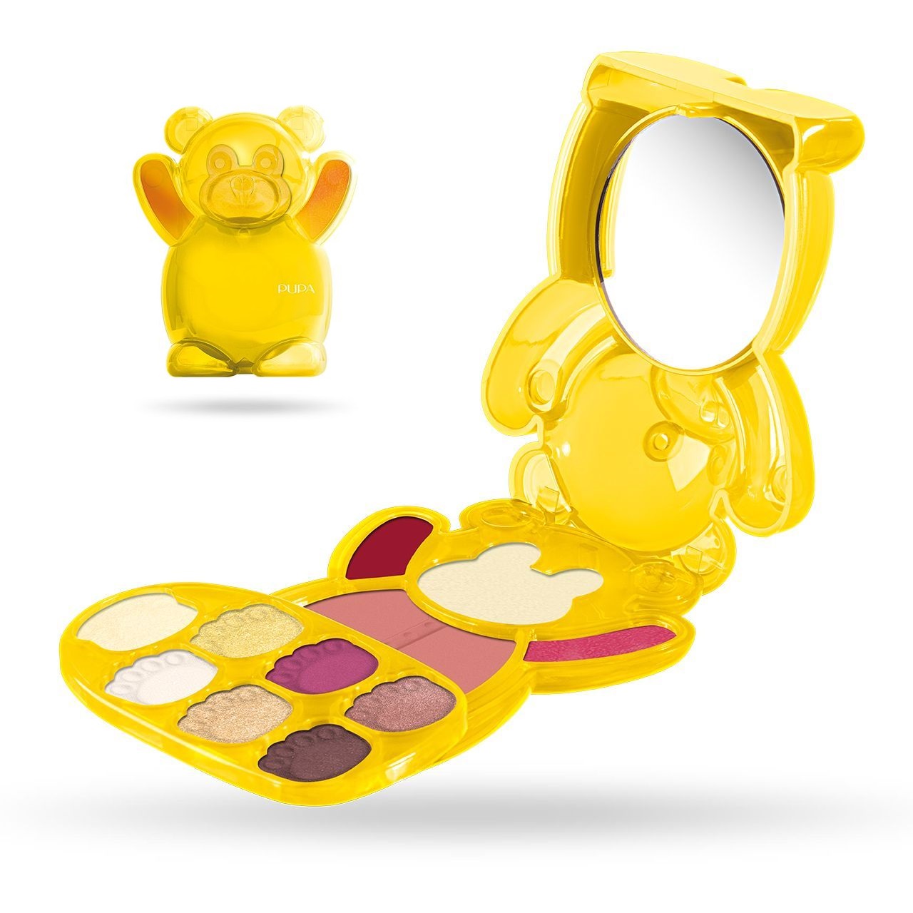 Pupa HAPPY BEAR 010280A005 Yellow грим палитра за лице очи и устни
