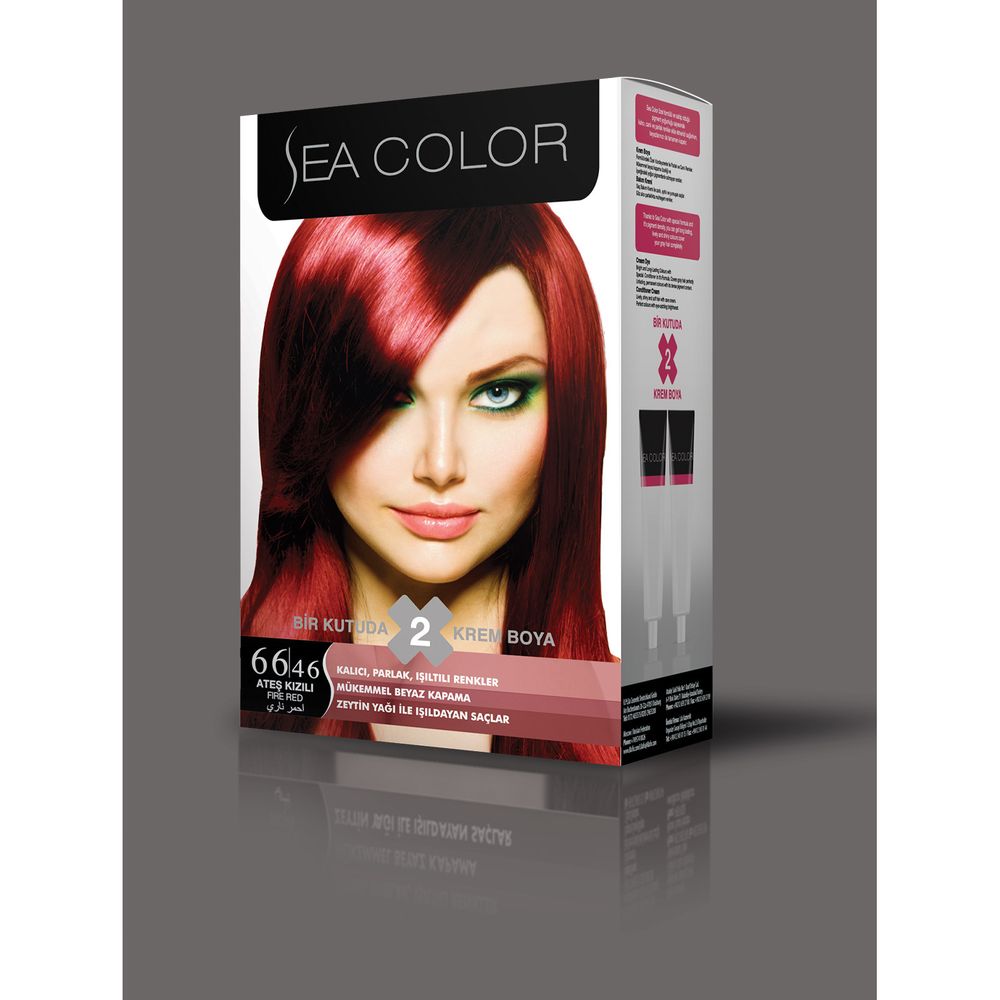 Турска крем боя за коса Sea Color 66.46 Fire Red
