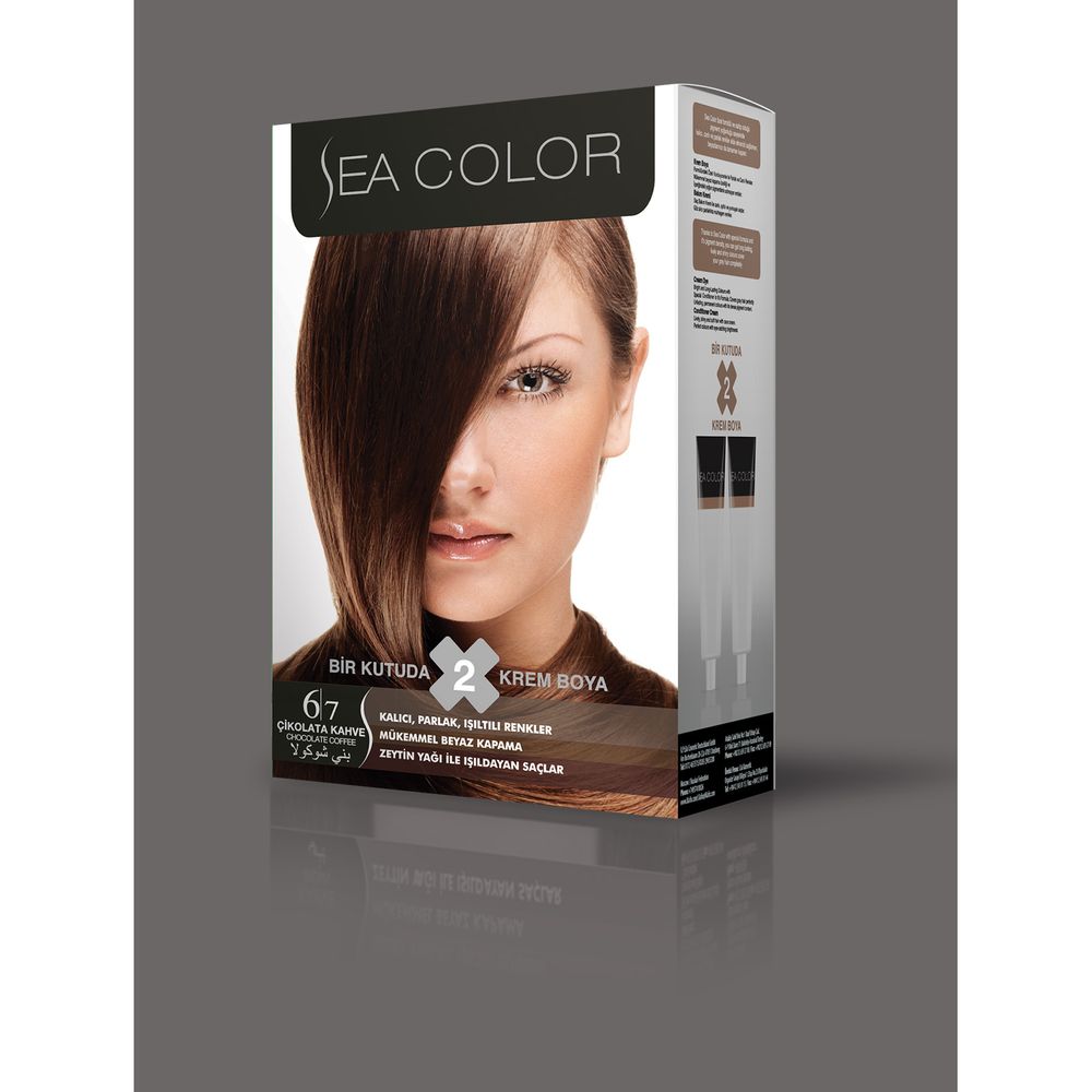 Турска крем боя за коса Sea Color 6.7 Chocolate Coffe