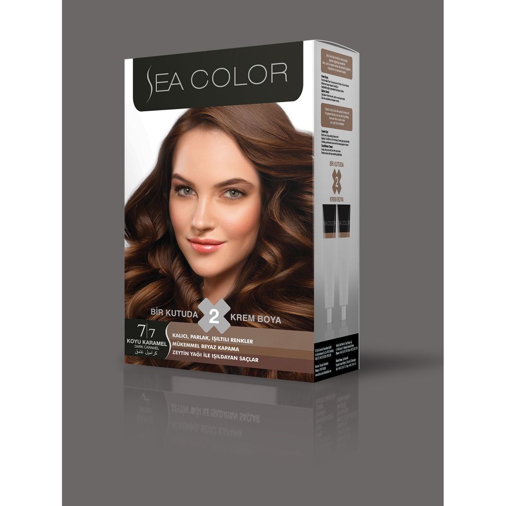 Турска крем боя за коса Sea Color 7.7 Dark Caramel