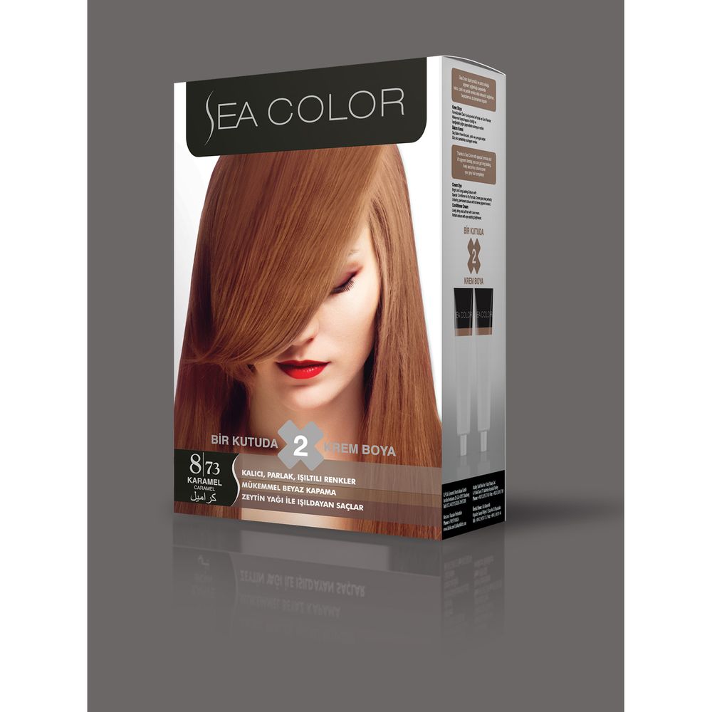 Турска крем боя за коса Sea Color 8.73 Caramel
